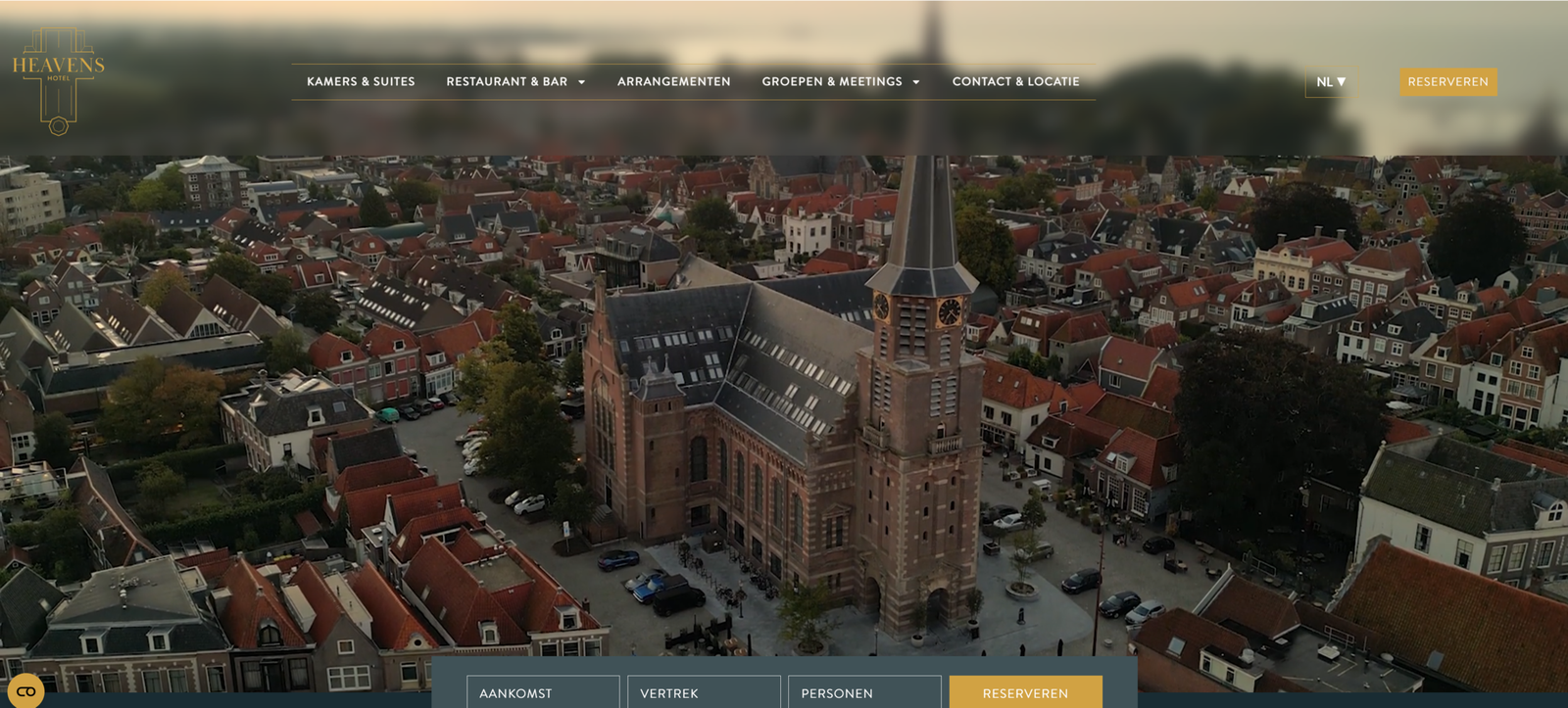 Heavens Hotel Hoorn website