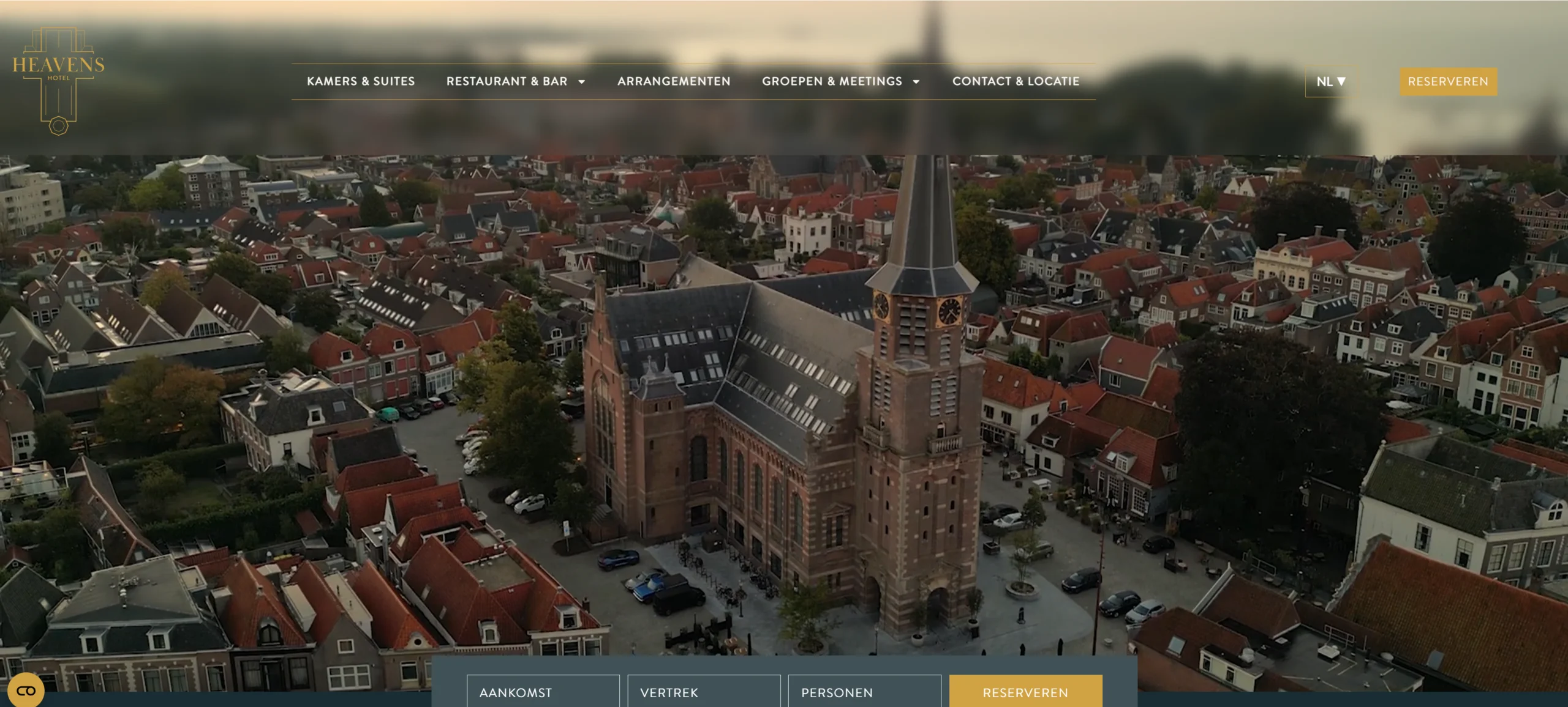 Heavens Hotel Hoorn website door DigiDan